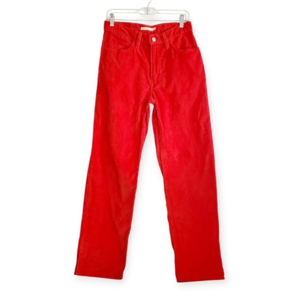 Levi's Women's Wide Leg Pants in Bright Red